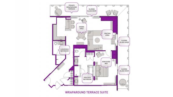 Floor Plan Wraparound Terrace Suite At Cosmopolitan Floor Plan Wraparound Terrace Suite At Cosmopolitan