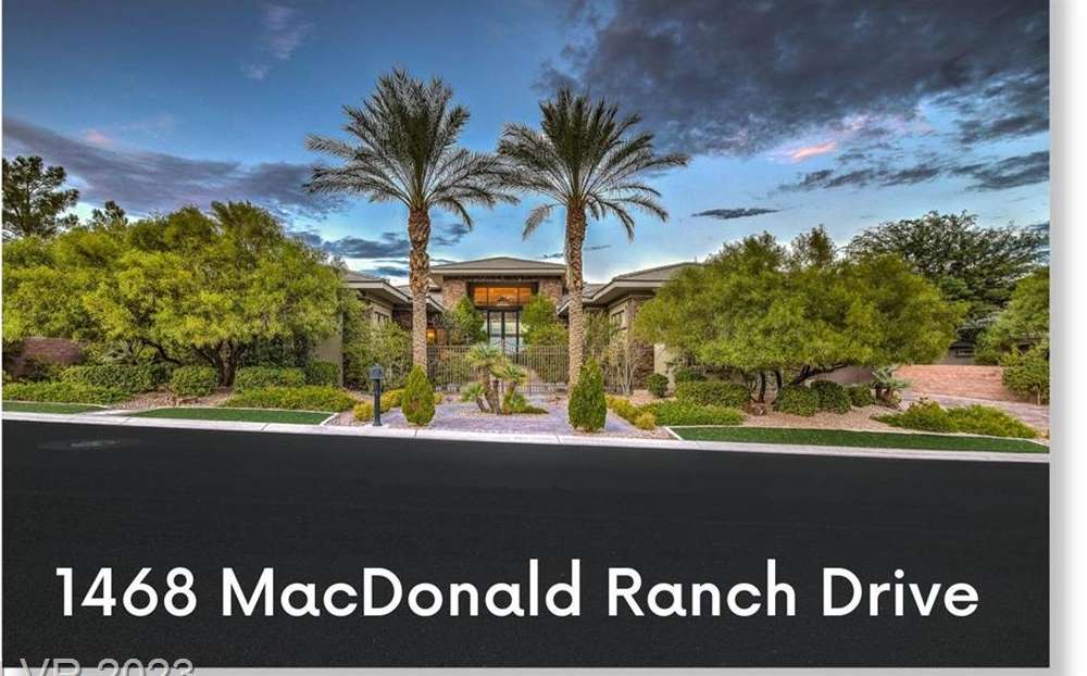 1468 Macdonald Ranch Drive, Henderson, NV 89012 in Macdonald Highlands